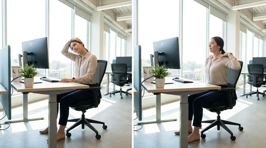 직장인 자세교정 마사지