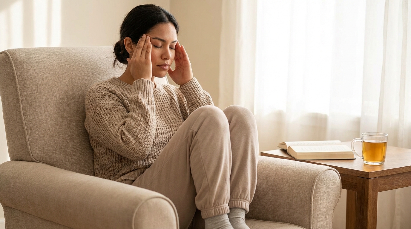 두통 완화 셀프마사지