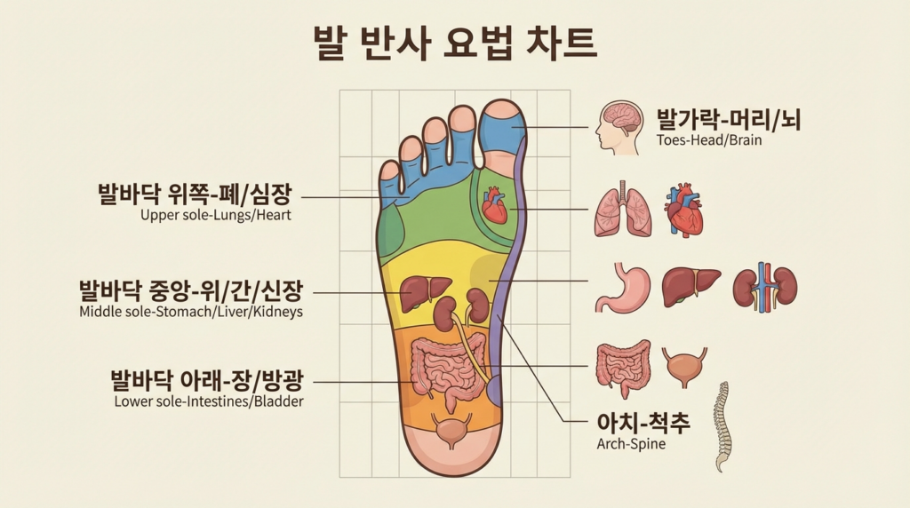 발 반사구 지도