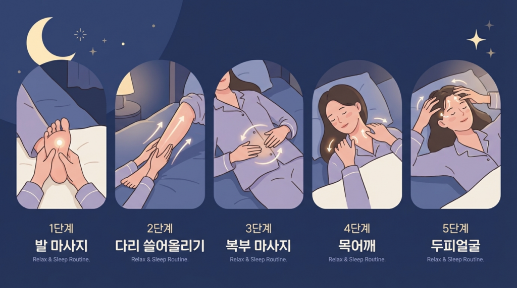 자는 수면마사지