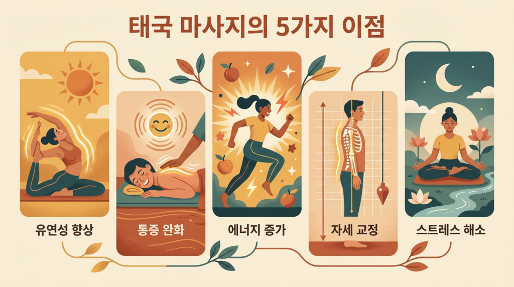 태국 타이 마사지 이점 5가지