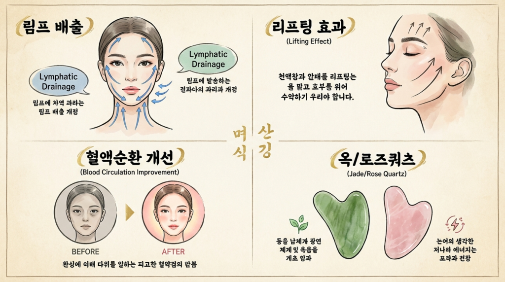 괄사 효과와 재질