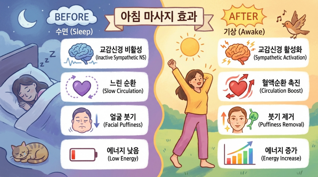 아침 마사지 효과