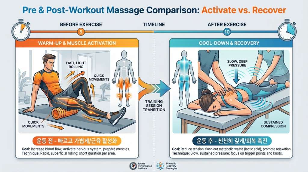 운동 전후 차이