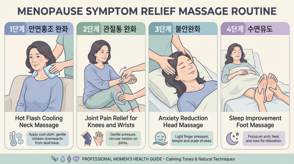 여성 갱년기 완화 마사지